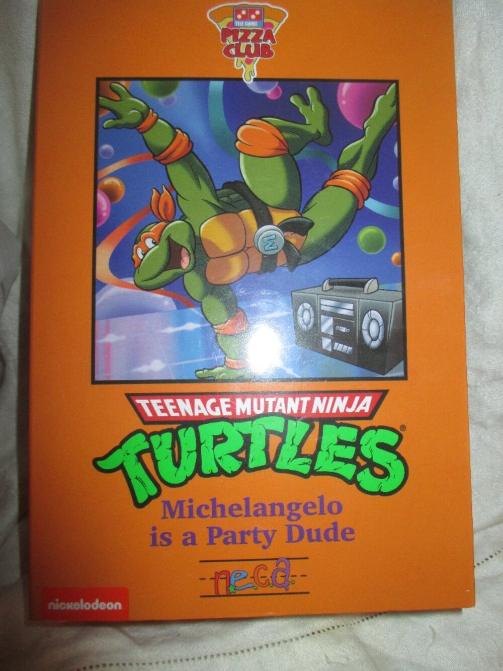 NECA TMNT Teenage Mutant Ninja Turtles Pizza Club Michelangelo is a Party Dude